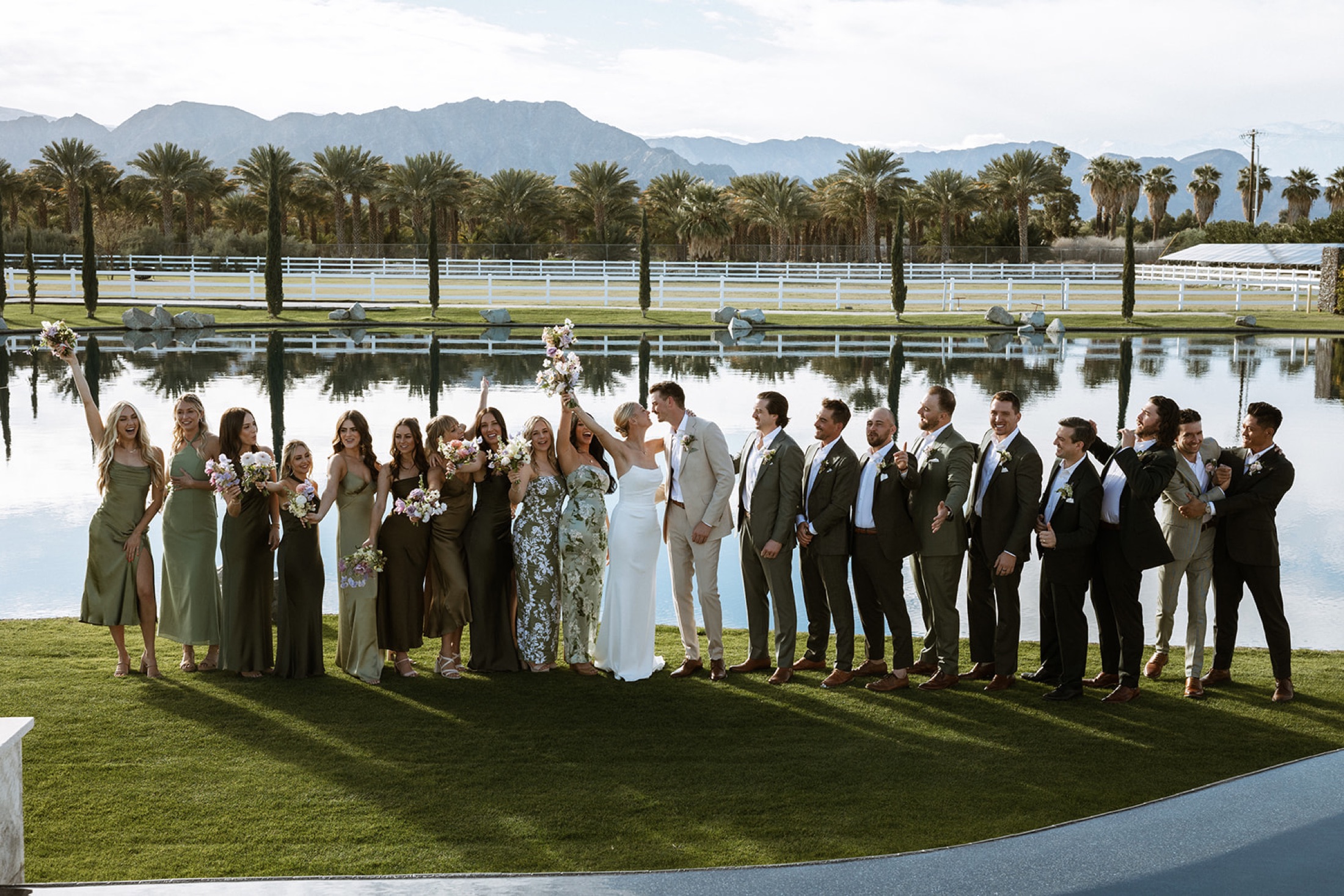 Ceremony on the grounds